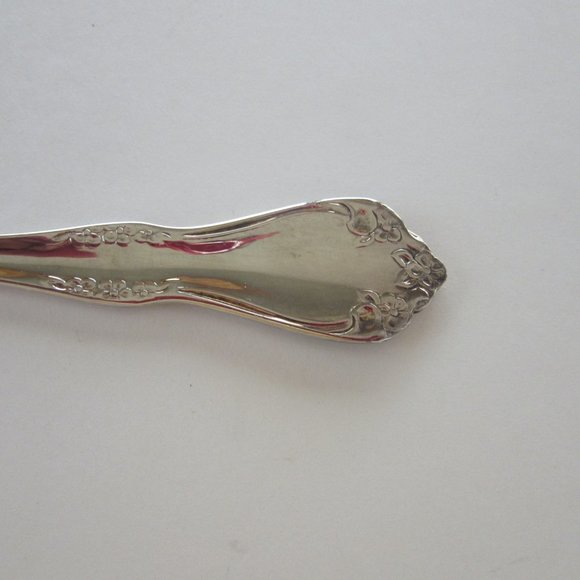 ONEIDA SILVERSMITHS Christmas holiday cake & pie serving piece-Seasons Greetings - Picture 6 of 7